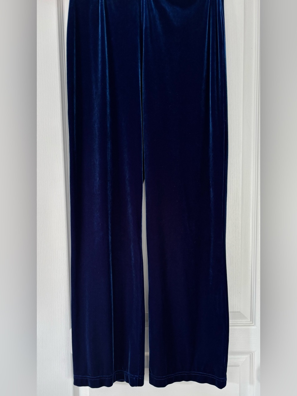 STUDIO JAX Vintage Lux Velvety Lounge Pants in Royal Blue